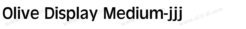 Olive Display Medium字体转换